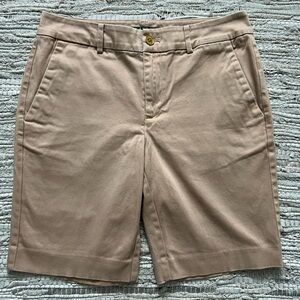 Lauren Ralph Lauren Size 4 Khaki Beige Bermuda Shorts Cotton Stretch Chino